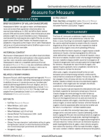 Measure For Measure LitChart