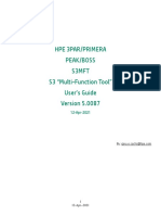 Hpe 3Par/Primera Peak/Boss S3Mft S3 "Multi-Function Tool" User's Guide