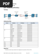 21.1.2 Lab - Troubleshoot IPv4 ACLs With Config