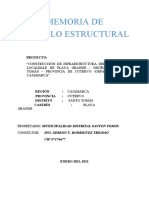 Memoria de Calculo Estructural - Santo Tomas