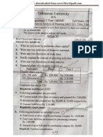 Accounting For Financial Analysis and Planning - Question Paper 2076 BS (TU) - Merospark - Com