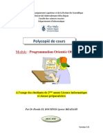 Cours - El BOUHISSI Houda - Programmation Orientée Objet