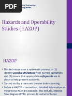 Hazards and Operability Studies (HAZOP) : Faculty of Chemical Engineering Universiti Teknologi MARA