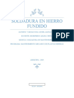 Soldadura de Hierro Fundido