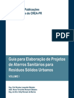 Guia para Elaboração de Projetos de Aterros Sanitários para Resíduos Sólidos Urbanos Volume I