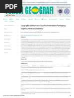 Geographical Influence On Tsunami Predictions in Pandeglang Regency, West Java, Indonesia - Lestari - Forum Geografi