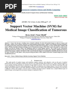 Support Vector Machine SVM For Medical I