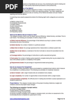 What Are The Categories of Test Metric?: A) Defect Removal Efficiency