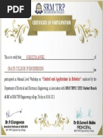 Certificate of G BESLIYA ANGEL