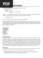 Geometric Programming: Convex Form Software See Also References