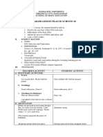 A Detailed Lesson Plan in Science 10: Panpacific University Urdaneta City, Pangasinan School of Basic Education