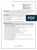 BhupendraSahu Resume - Mainframe Testing