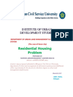 Research Proposal For Housing Problem in