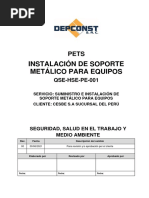 Qse-Hse-Pe-01 Suministro e Instalacion de Soporte Metalico para Equipos