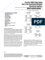 Precision CMOS Single-Supply Rail-to-Rail Input/Output Wideband Operational Amplifiers