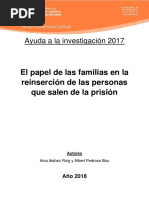 El Papel de Las Familias en La Reinserción Social de Las Personas Que Delinquen