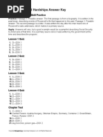 Good Times and Hardships Answer Key: Chapter 13 Literacy Skill Practice