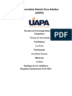 Tarea Cinco de Terapia de Aprendizaje