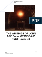 CTTNBC - 005 - Course Outline - The Writings of John