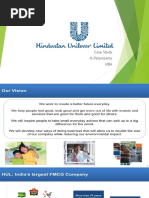 Hindusthan Unilever Limited: Case Study M.Palanisamy MBA