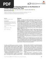 Effect of Denture Cleansing Solutions On The Retention of Locator Attachments Over Time