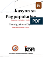 ESP5 Q4 Mod3 Nanalig Ako Sa Diyos