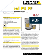 Polyseal PU PF: 2 Part Pitch Free Polyurethane Sealant