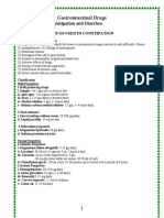 Gastrointestinal Drugs: 1-Drugs Used in Constipation and Diarrhea