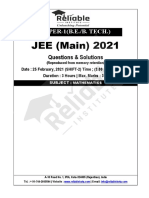 Jee Main 25 Feb 2021 Evening Shift Mathematics Paper Solution