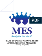 IELTS Speaking Actual Tests 2020