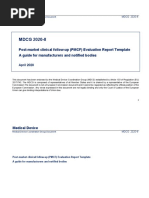 MDCG 2020-8 Guidance On PMCF Evaluation Report Template