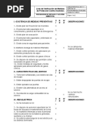 Lista de Verificación de Medidas de Protección Contra Incendios