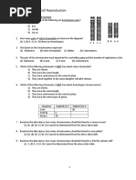 Cell Reproduction Practice Exam