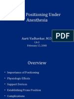 Prone Positioning Under Anesthesia