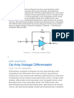 Penguat Differensiator Op Amp