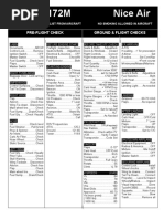 Cessna 172M Nice Air: Ground & Flight Checks Pre-Flight Check