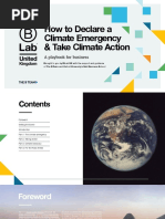 Second Edition Climate Emergency Playbook by B Lab UK