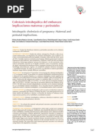 Colestasis Intrahepática Del Embarazo COMEGO