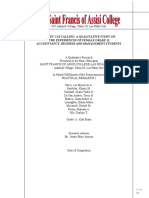 Street Catcalling: A Qualitative Study On The Experiences of Female Grade 11 Accountancy, Business and Management Students