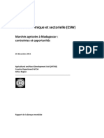 Etude Ecinomique Et Sectoriels Madagascar