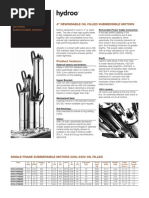 Hydroo Motors For Submersible Pumps - 4"