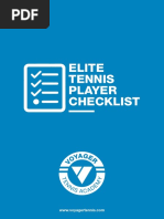 Elite Tennis Player Checklist