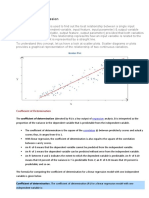 Simple Linear Regression: Coefficient of Determination