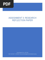 Assignment 3: Research Reflection Paper