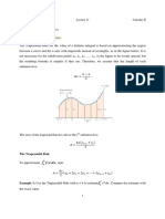 Numerical Integration: Trapezoidal Approximation