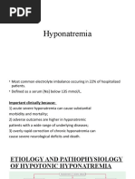 Hyponatremia