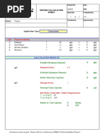 Design Calculation Sheet: Gymnasium