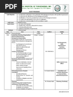 St. Paul Hospital of Tuguegarao, Inc.: Audit Program