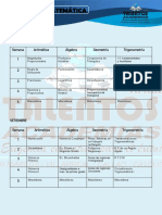Temario de Matematica