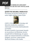 Quien Fue Sherlock Holmes